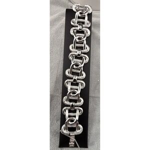 Vintage Trifari Bracelet Silver Tone Chain Link 6.5"